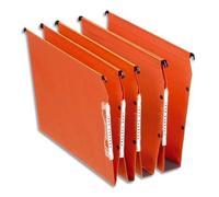 Esselte, dossiers suspendus latéraux pour armoire, Dual, Orange, Fond 15, carton, Boîte de 25