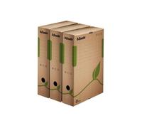 Esselte Boîte d'archivage 623916 80 mm x 327 mm x 233 mm carton ondulé marron incolore