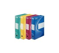 Esselte Boîte d'archives Standard A4 80 mm – Lot de 10, 600 feuilles, carton sans acide 128403