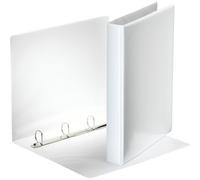 Esselte - Esselte Essentials - 49702 - Classeur à anneaux personnalisable - A4 - Capacité de 230 feuilles - Carton recouvert de polypropylène - 4 anneaux - Blanc