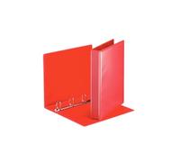 Esselte - Esselte Essentials - 49713 - Classeur à anneaux personnalisable - A4 - Capacité de 280 feuilles - Carton recouvert de polypropylène - 4 anneaux - Rouge