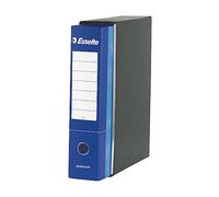 Esselte ESSENTIALS G75 Enregistreur avec étui, avec mécanisme à levier, format protocole avec dos de 8 cm, bleu, lot de 6 pièces, 390775050