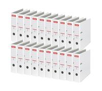 Esselte Essentials Lot de 20 Classeur à levier Dos 75 mm A4 Blanc (Import Royaume Uni)