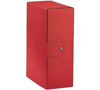 Esselte Eurobox Dorso Boîte de classement pour ranger vos documents à long terme Format A4 Dos 12 cm Rouge