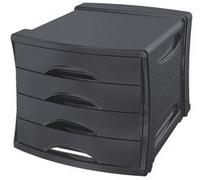 Esselte - Europost - Vivida - Module De Classement 4 Tiroirs - Noir