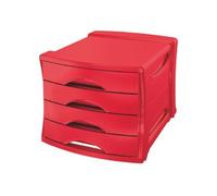 Esselte Europost Vivida Module De Classement 4 Tiroirs - Rouge