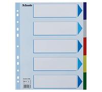 Esselte intercalaire, Renfort en Mylar, Polypropylène, Multicolore Multicolore A4 Maxi