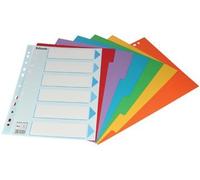 Esselte Intercalaires A4 cartes colorées 6 onglets - 1 jeu