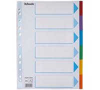 Esselte Intercalaires A4 cartes colorées 6 onglets - 1 jeu
