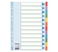 Esselte Intercalaires en carton, uni, A4, 12 touches G