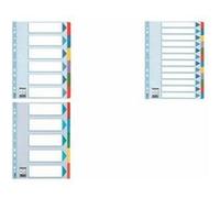 OXFORD Intercalaire en carte Blanche 170g, 6 positions renforcées mylar, format A4. Coloris assortis