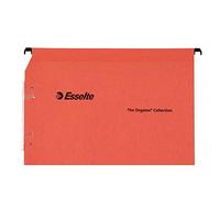 Esselte Dossier suspendu 22213 A4 latéral Lot de 25 Carton orange Capacité 350 feuilles Fond 30 mm