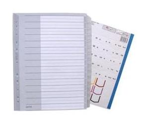 Esselte-leitz 12760000 trieur blanko a4 15 onglets en polypropylène (gris) G
