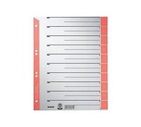Esselte Leitz 1652-00-25 Intercalaire A4 Rouge Lot de 100 (Import Allemagne)