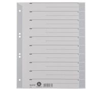 Esselte Leitz 16520085 Dividers A4 Cardboard Coloured Print Grey