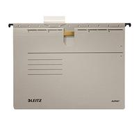 Esselte-Leitz 19843085 Lot de 5 chemises suspendues en carton Alpha (Gris)