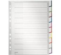 Esselte-leitz 43700000 trieur a4 10 onglets vierges en polypropylène (gris) G