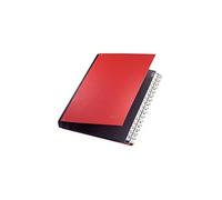 Leitz Trieur à soufflets 59310025 en plastique – 32 compartiments – Rouge