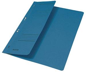 Esselte Leitz Agrafeuse à œillets, 1/2 couverture avant, A4, KFM. Coutures, carton en manille, bleu, 37400035, 1 pièce