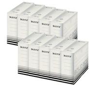 Esselte Leitz Archivbox Solid, 100 mm, carton ondulé (Blanc)