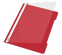 Esselte-Leitz, Classeur standard format A4, longue zone d'inscription, PVC Rouge