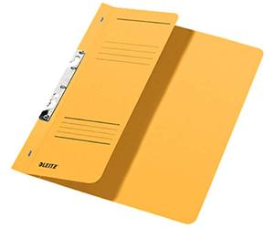 Esselte Leitz Lot de 12 classeurs à fente avec couverture avant 1/2 Format A4 Jaune