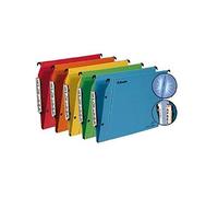 Esselte LGM VisioPlus - Dossiers Suspendus A4 Latéraux, Capacité 200 Feuilles, Fond 15 mm, Entraxe 330 mm, Porte-Étiquette XL Intégré, Lot de 25, Coloris Assortis, 21037