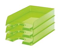 Esselte Europost - Lot de 10 Corbeilles à Courrier Vert Translucide