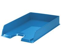 Esselte| Lot de 10x Corbeilles à courrier Europost A4 | Empilable| Rangement de Documents, Catalogues, Brochures & Magazines | Pour la Maison, Bureau| Motif Texturé | Bleu foncé opaque| 623606