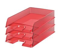 Esselte Europost 623601 Solea Lot de 10 corbeilles à courrier Transparent