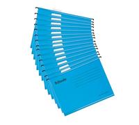 Esselte, Lot de 15 Dossiers Suspendus A4 Renforcé, 150 feuilles, Bleu