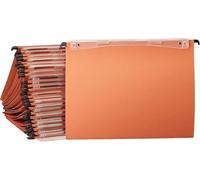 Esselte - Dossiers suspendus Kori A4, fond en V, 100 feuilles, entraxe 330 mm, lot 25 orange, 10202