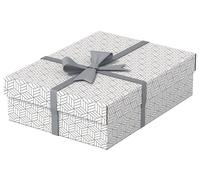 Esselte - Lot de 3 Boîtes avec Couvercle, Rangement & Cadeaux, 100% Carton Recyc