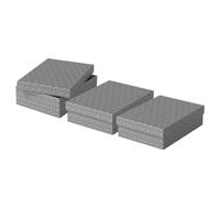 Esselte Boîte de rangement et cadeau Home M Lot de 3 Gris 100% carton recyclé, motif géométrique