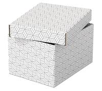 Esselte Boîte de rangement & cadeau Home S, set de 3, blanc