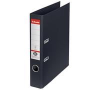 Esselte No.1 Classeur A4 à Levier, 350 feuilles A4 (80g/m²), Dos de 50 mm, 100% Carton Recyclé, Noir, 627576