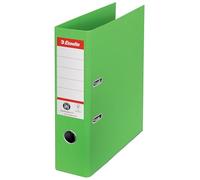 Esselte No.1 Classeur A4 à Levier, 500 feuilles A4 (80g/m²), Dos de 75 mm, 100% Carton Recyclé, Vert, 627567