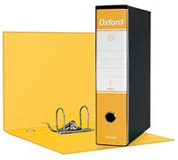 Esselte OXFORD Classeur avec mécanisme N.1 en format Protocole avec dos de 8 cm - Jaune, 6 pièces