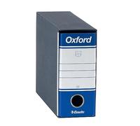 Esselte OXFORD G84 Enregistreur avec étui, avec mécanisme à levier n°1 en format mémorandum (23 x 18 cm) avec dos de 8 cm, bleu, 1 pièce, 390781050