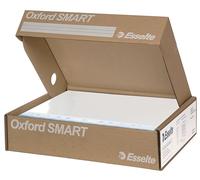 Esselte Oxford Smart 397850504 Lot de 6 enveloppes perforées Deluxe Format 22 x 30 cm avec boîte multi-usages, convient à la maison et au bureau
