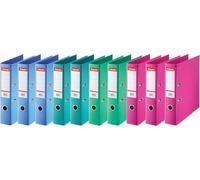 Esselte Classeur à levier A4 Standard – Lot 10, capacité 550 feuilles, dos 75 mm, PP – 624178