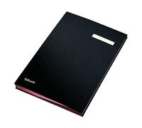 Esselte Parapheur avec 20 Onglets Cartonnés, A4, Noir, 621061