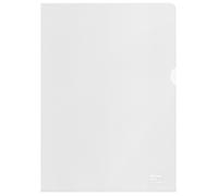 Esselte Pochette coin A4 627496 – Polypropylène recyclé grainé 100 µm incolore – Boîte de 100