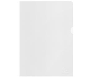 Esselte Pochette coin A4 en polypropylène recyclé grainé 100 microns incolore - Boîte de 100