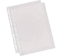 Esselte Quality, Pochettes Plastique Perforées A4, Matière Lisse Transparente, Ouverture sur le haut, Polypropylène 55 Microns, Lot de 100, 56066