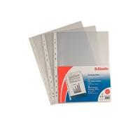 Esselte - Pochette Perforée - 230 X 330 Mm - Transparent (Pack De 100)