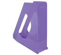 Esselte - Porte-Revues A4, Rangement pour Documents, Catalogues & Magazines, Maison / Bureau, Motif Texturé, Gamme Colour'Breeze, Lavande, 628456