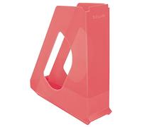 Esselte - Porte-Revues A4, Rangement pour Documents, Catalogues & Magazines, Maison / Bureau, Motif Texturé, Gamme Colour'Breeze, Corail, 628455