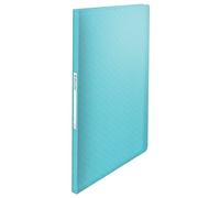 Esselte - Porte-vues A4 avec 60 Pochettes, Capacité 120 Feuilles, Rangement & Présentation de Documents, Maison / Bureau, Motif Texturé, Gamme Colour'Breeze, Bleu, 626232