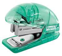 Rapid Mini agrafeuse Esselte – Rechargeable par le haut, 10 feuilles, ôte-agrafe intégré, vert
